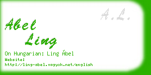 abel ling business card